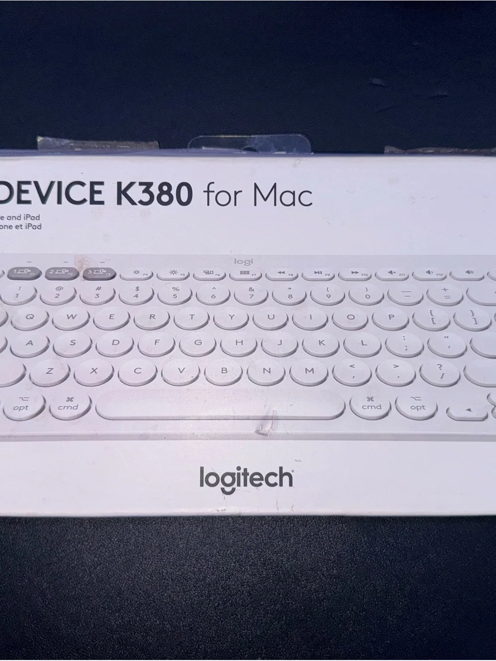 Logitech K380 Compact Wireless Keyboard - White